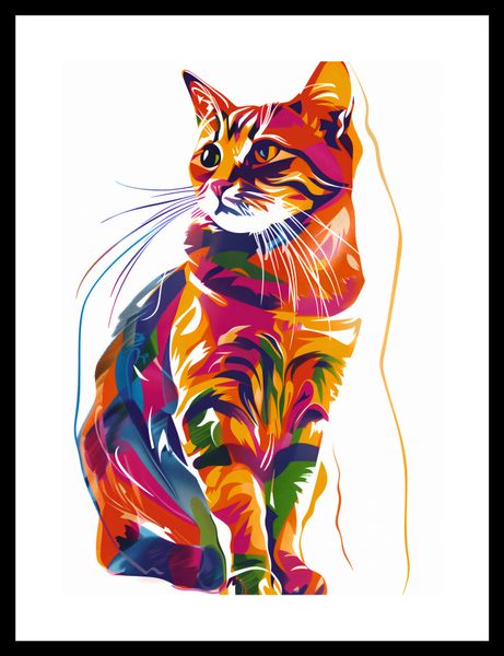 Plakat 25x35cm Nasycony Kot zdjęcie 3