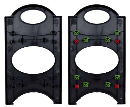 regał na buty - 2 moduły - 2w1 na Arena.pl