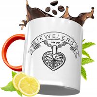 Kubek Pomarańczowy Dla Jubilera Prezent Z Nadrukiem Ze Zdjęciem