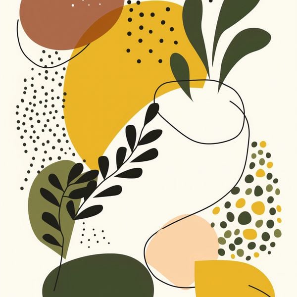 Plakat 60x60cm Botaniczne Impresje zdjęcie 1