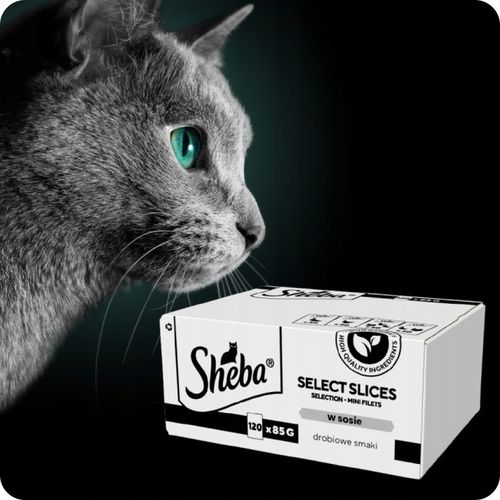 SASZETKI SHEBA SELECTION SELECT SLICES DROBIOWE SMAKI W SOSIE 120X85G na Arena.pl