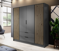 Szafa Lamele 206 cm Grafit NELA PS