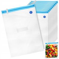 2X 10x Worki DO ZGRZEWARKI próżniowej foliowe żywności wielorazowe 40x28 cm