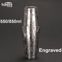 Profesjonalny Shaker Do Koktajli - Stal Nierdzewna Srebrny W Kwiaty