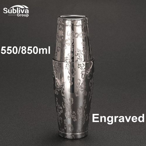 Profesjonalny Shaker Do Koktajli - Stal Nierdzewna Czarny na Arena.pl