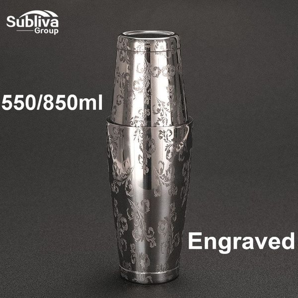 Profesjonalny Shaker Do Koktajli - Stal Nierdzewna Czarny zdjęcie 9