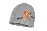 BROEL Novio czapka dla chłopca dwustronna wiskoza szara-pomarańcz 42-44