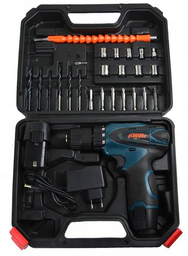 WKRĘTARKA AKUMULATOROWA 2x Akumulator 2 BIEGI WALIZKA + Zestaw Bitów na Arena.pl