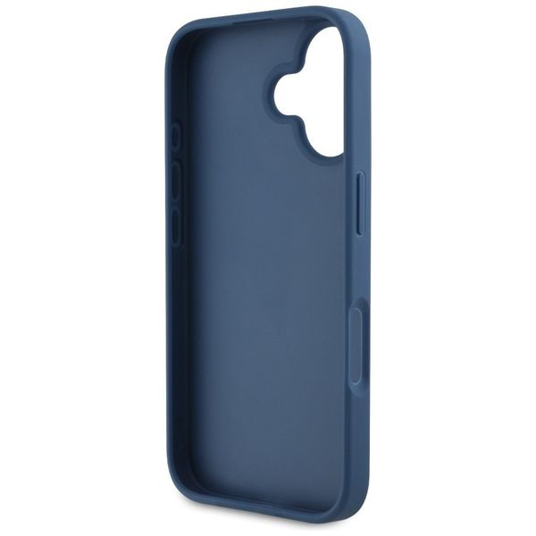 Etui Guess Grained Roses Big 4G logo do iPhone 16 niebieski zdjęcie 7