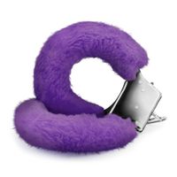Love Cuffs Furry Handcuffs Crushious Purple