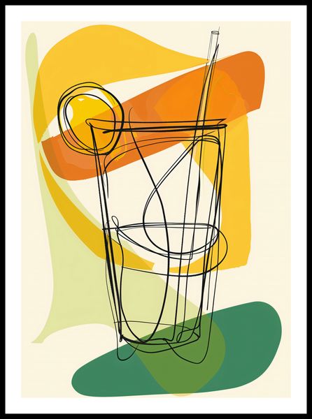 Plakat 50x70cm Koktajl Artystyczny zdjęcie 3