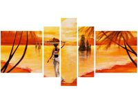 80CM 160CM OBRAZ 5 ELEM CHWILA SPOKOJU DRUK ŚCIENNY