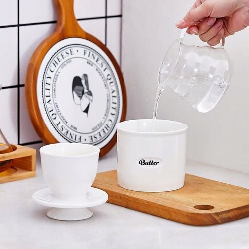 Ceramiczna maselnica, francuska maselniczka z pokrywk?, pojemnik na na Arena.pl