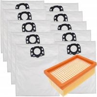 10x WORKI FILTR DO ODKURZACZA KARCHER WD4 WD5 WD6 PREMIUM KWD6 MV4 MV5 MV6