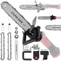 PRZYSTAWKA DO SZLIFIERKI KĄTOWEJ ADAPTER PIŁA 12'' 2 x ŁAŃCUCH M10 M14 M16