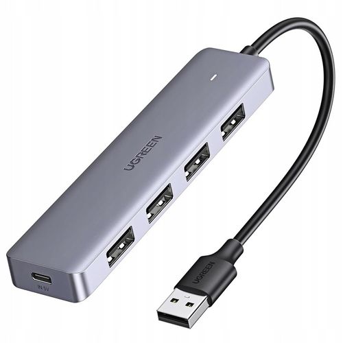 UGREEN ADAPTER HUB ROZDZIELACZ 4x USB 3.2 DO KOMPUTERA TRANSFER DO 5Gbps na Arena.pl