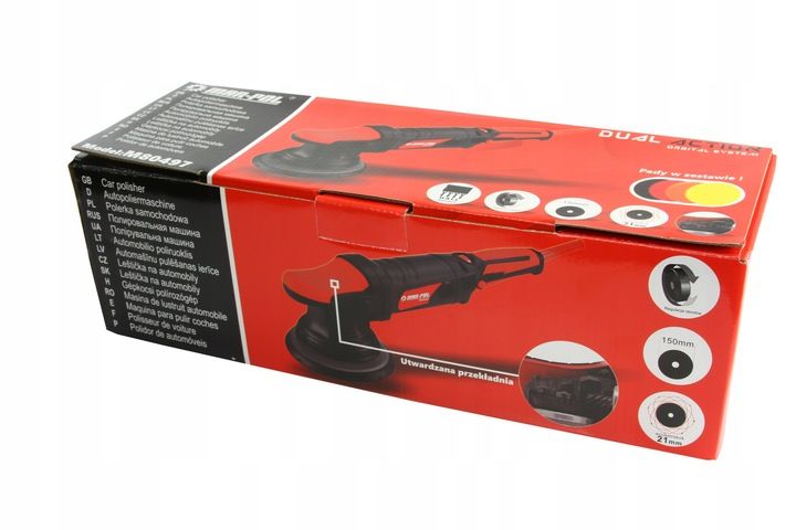 POLERKA SAMOCHODOWA szlifierka OSCYLACYJNA Z REGULACJĄ DUAL ACTION + GĄBKI zdjęcie 14