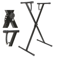 Statyw do keyboardu typ X mocny składany regulowany Q-1XC KA-LINE czarny