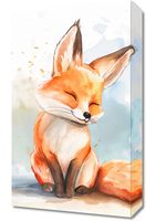 Obraz 30x50cm Zadowolony Lisek