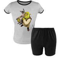 Krótka Piżama dziecięca Shrek