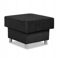 Duża pufa puf siedzisko  Alicja Family Meble pojemnik bonell czarna