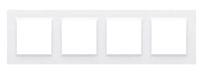 Simon10 Ramka 4-krotna CR4/11 biała SIMON