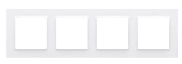 Simon10 Ramka 4-krotna CR4/11 biała SIMON zdjęcie 1