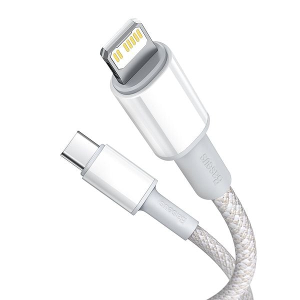 kabel usb-c do lightning baseus high density braided, 20w, 5a, pd, 1m zdjęcie 6
