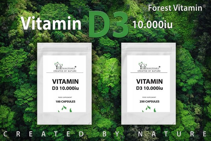 FOREST WITAMINA D3 10000iu 100 kaps MOCNA ZDROWIE zdjęcie 13