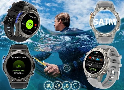 ZEGAREK MĘSKI SMARTWATCH GPS ROZMOWY MENU PL WODOODPORNY SPORT SMART WATCH na Arena.pl