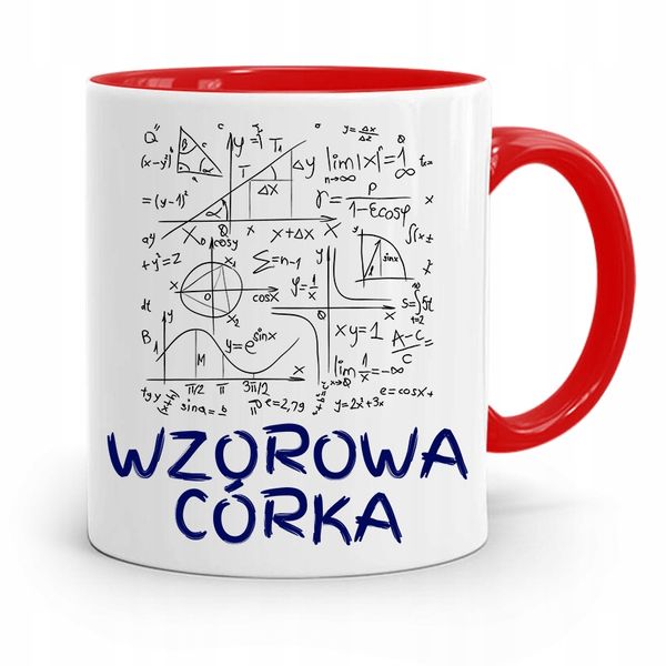 Kubek Czerwony Prezent Dla Córki Wzorowa Córka Z Nadrukiem Ze Zdjęciem zdjęcie 1