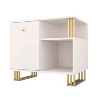 Szafka komoda Klara I 1D kaszmir beż/złoty