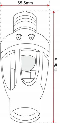 OPRAWKA ŻARÓWKI Z CZUJNIKIEM RUCHU E27 LED-360° na Arena.pl