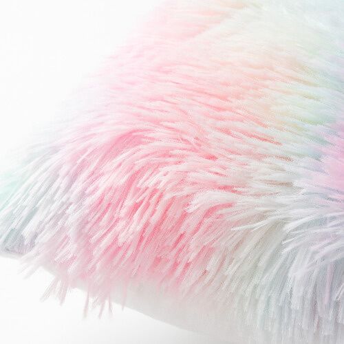 Kolorowa poszewka na poduszkę 45 x 45 cm z długowłosego polaru i mikrofibry do sublimacji na Arena.pl