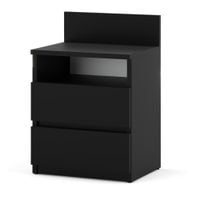 Szafka Nocna Stolik 2 Szuflady Rtv Stolik Sypialnia Dla Dzieci Hugo+ Czarny