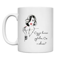 KUBEK "CZY JA KURWA PYTAŁAM CIĘ O ZDANIE?" Wzór - Klasyczny 330 ml