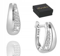 KOLCZYKI Srebrne PRÓBA 925 z CYRKONIE SREBRO Angielskie Zapiecie Damskie