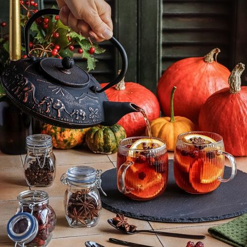 Emaliowany czajnik ŻELIWNY IMBRYK DO HERBATY CZAJNICZEK ZAPARZACZ Hanako na Arena.pl