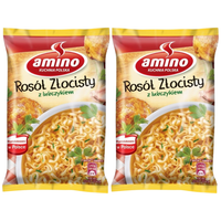 Amino Zupa błyskawiczna rosół złocisty z lubczykiem 57 g x 2 sztuk