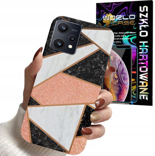 ETUI DO REALME 9 5G - GEOMETRYCZNE WZORY DLA KOBIET PLECKI + SZKŁO na Arena.pl