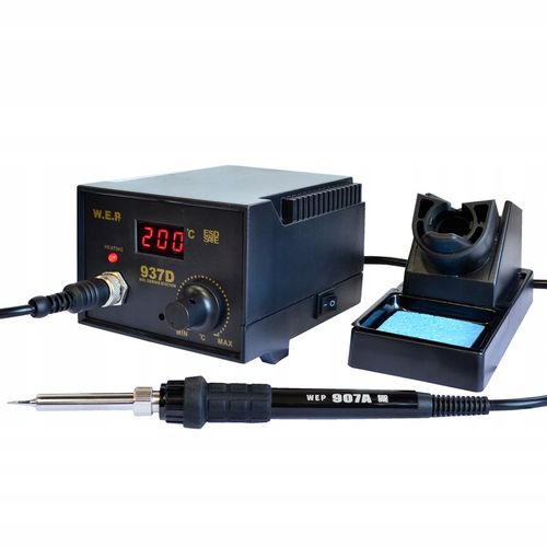 Stacja lutownicza grotowa kolbowa WEP 937D 60W chwytak smd od HOTAIR na Arena.pl