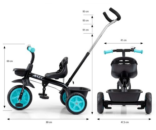 MILLY MALLY 5072 Rowerek trójkołowy Axel black na Arena.pl