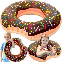 tg48122b koło dmuchane donut brązowe plażowe pączek