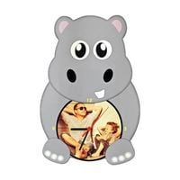 Zegar ścienny z MDF - Hipopotam - Sublimacja Termotransfer