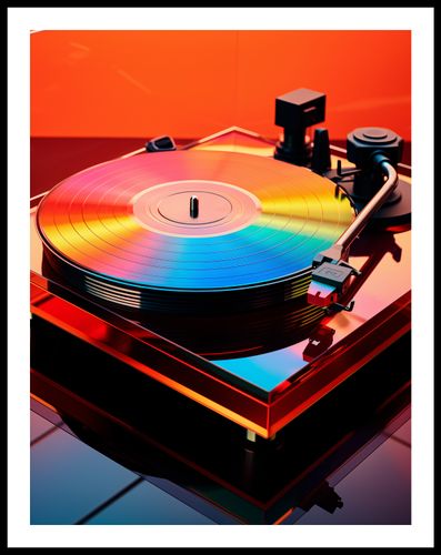 Plakat 50x65cm Wibracje Retro Winyli na Arena.pl