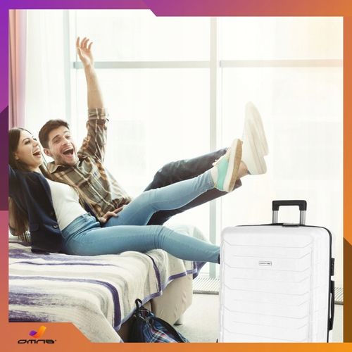 Walizka podróżna na kółkach średnia kuferek poliwęglan dla dziewczynki 63L na Arena.pl