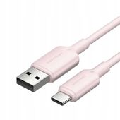 2 x Kabel USB Vention 2M USB-A do USB-C Różowy Szybkie Ładowanie