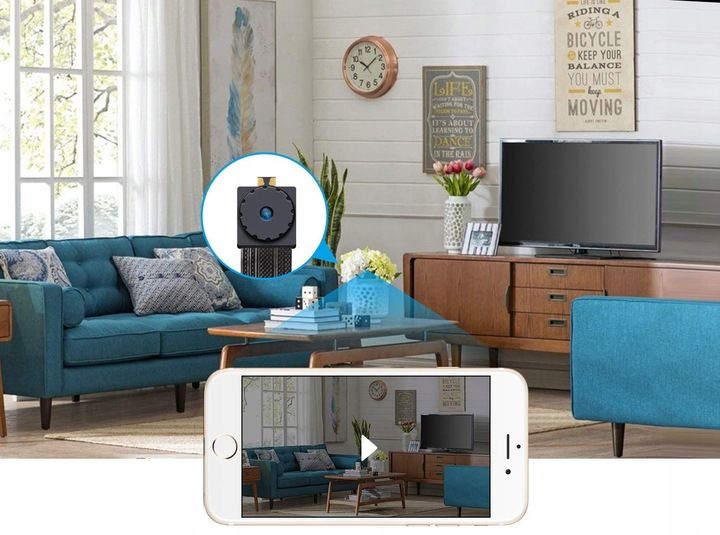 MINI UKRYTA KAMERA SZPIEGOWSKA WIFI NA ŻYWO FULLHD zdjęcie 7