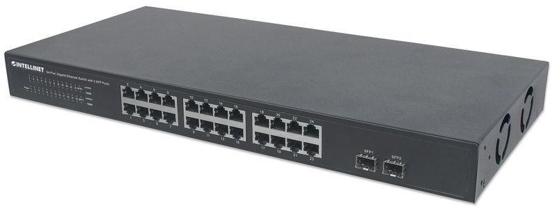 INTELLINET SWITCH 10/100/1000 GIGA 24 SFP 561044 zdjęcie 2