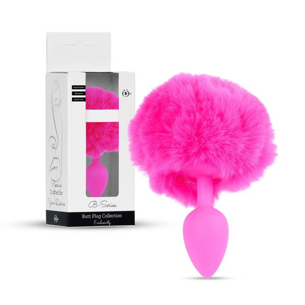 Plug-Jewellery Silicon Plug - Bunny Tail - Pink zdjęcie 6